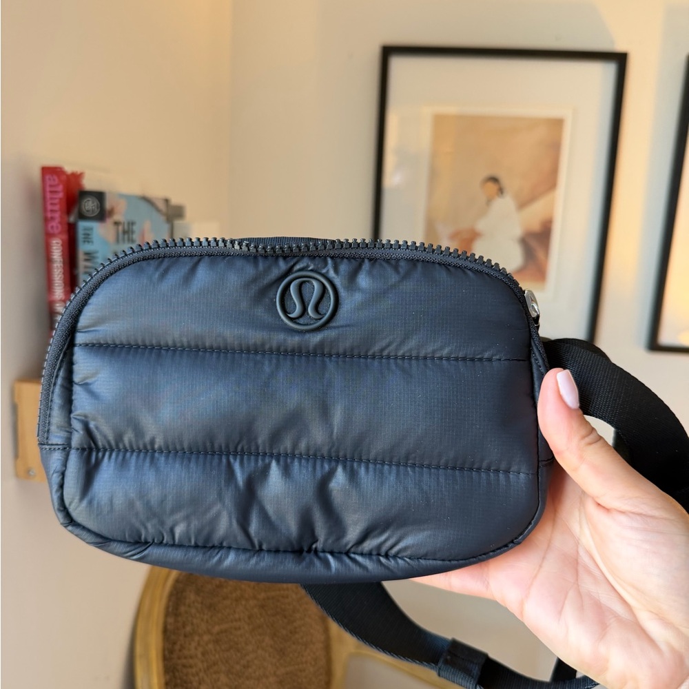lululemon athletica Black Quilted Belt Bag